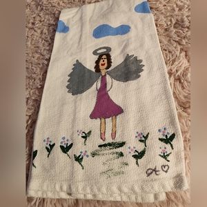 Purple Angel Hand Towel